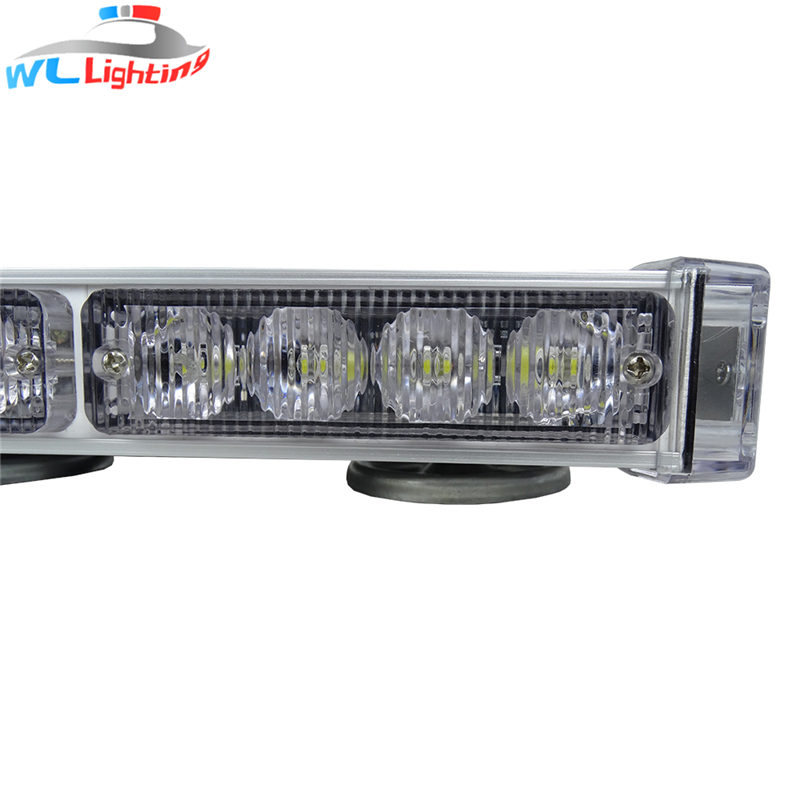 12 '' Borostyánsárga figyelmeztetés Mini Strobe Light Bar Emergency 12v 24v Super Slim rendőrségi Lightbar